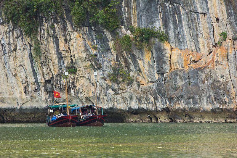 Cua Van, village flottant en baie d'Halong